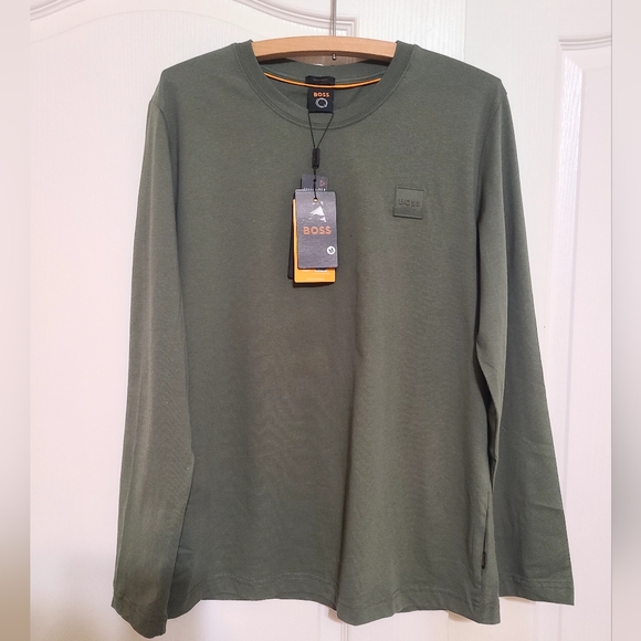 Boss Other - BOSS Men's Green Long Sleeve Shirt